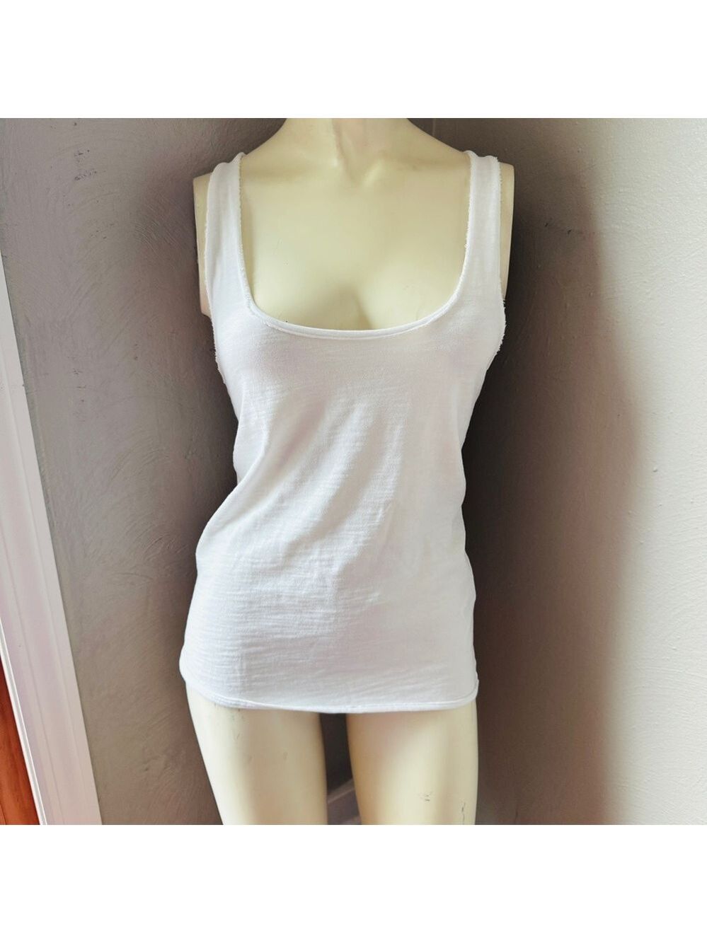 NATION LTD white tank top size small 100% cotton